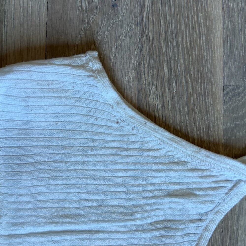 Buck Mason Coastal Linen Rib Camisole Tank Top White Size M - Picture 6 of 6